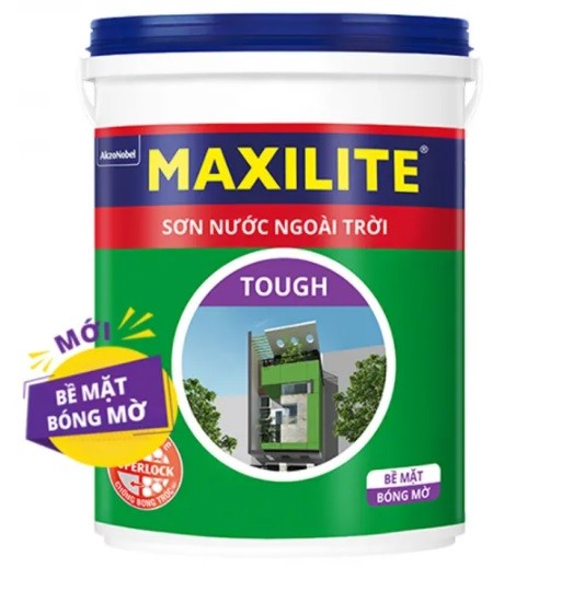 Sơn nước ngoài trời Maxilite Tough bề mặt bóng mờ 28CB - 18 lít